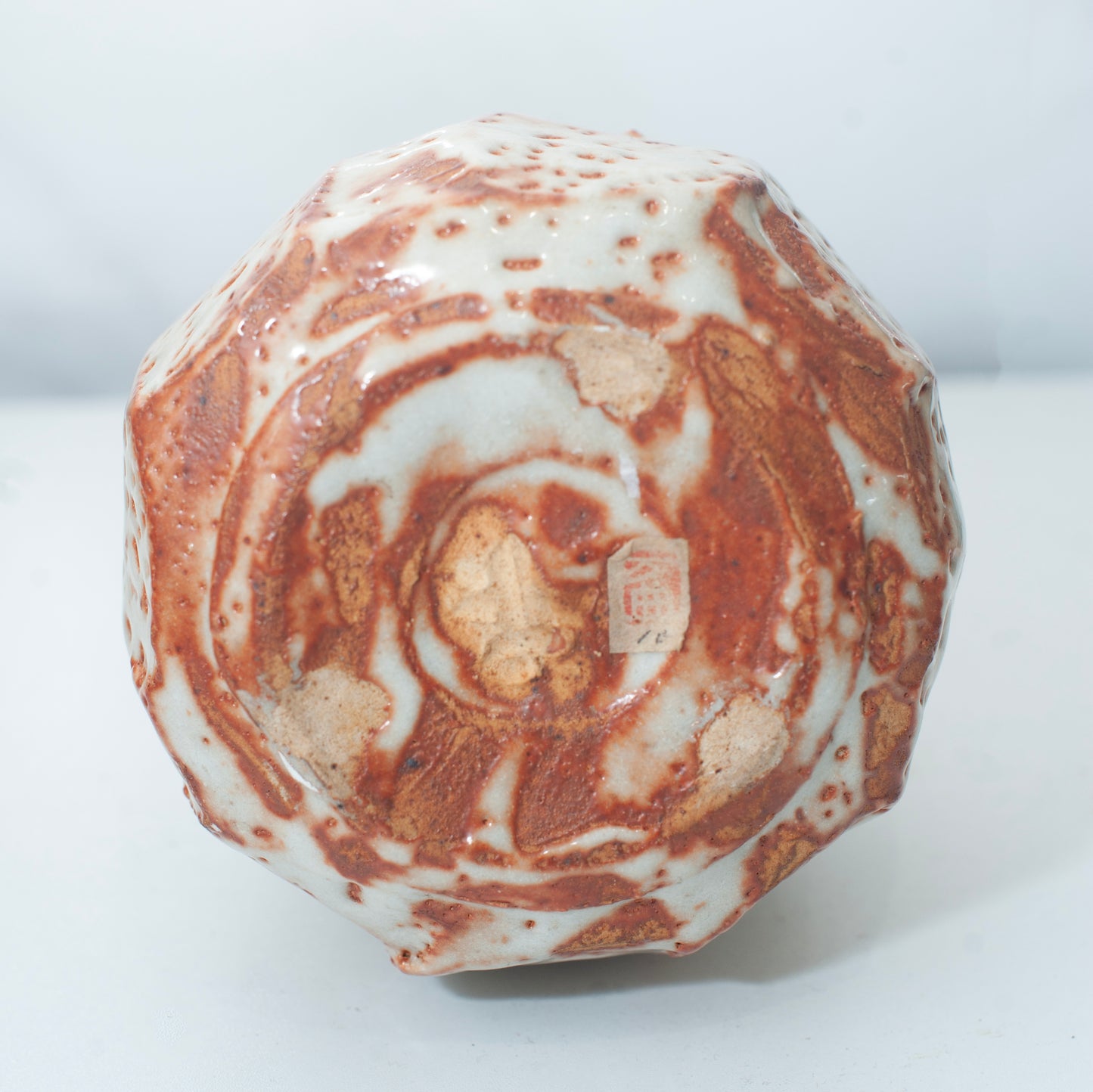 Shino Shunomi Japanese Mogusa Clay Splatter Glaze Vase | Japan