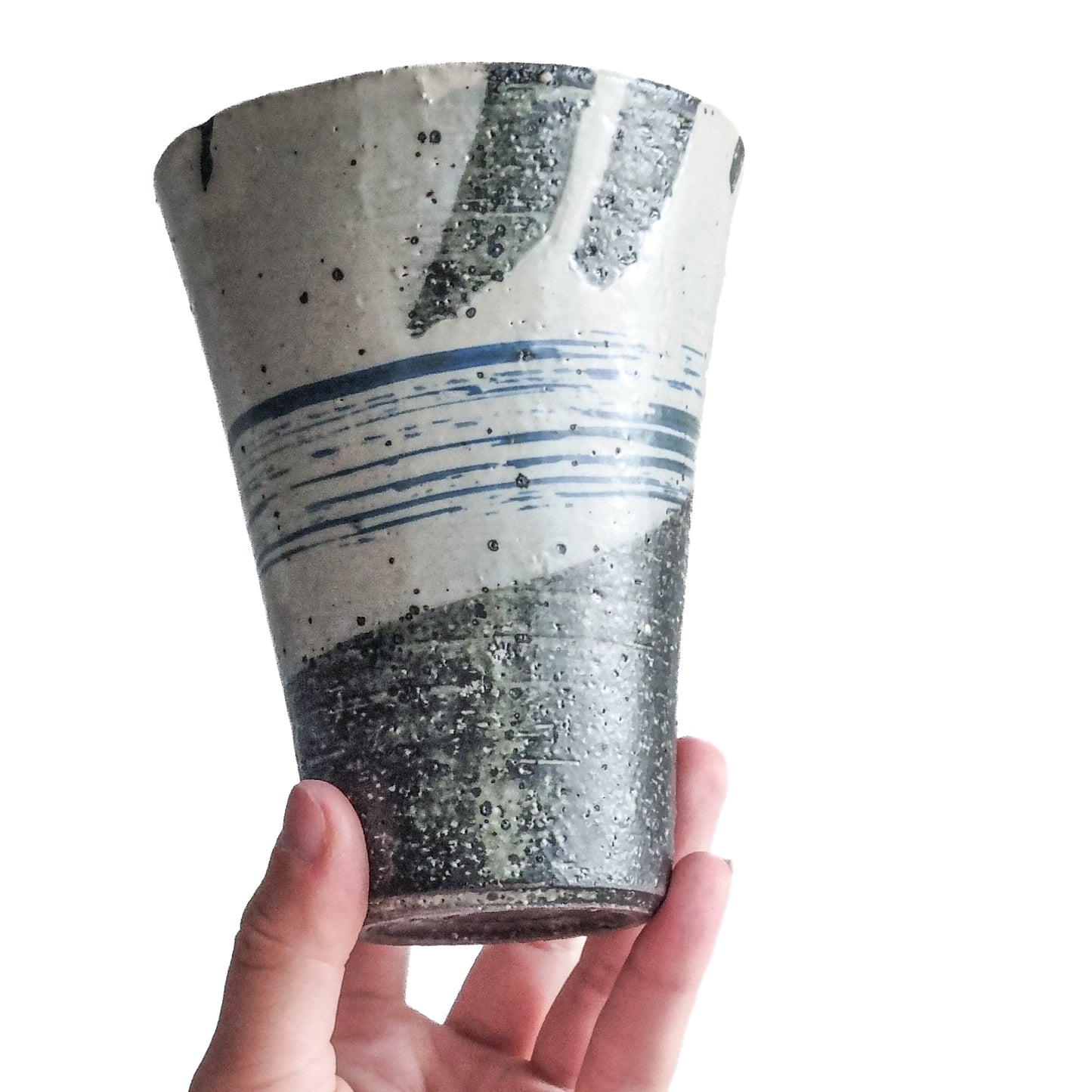 Shigaraki-ware Tidal Wave Tumbler Cup