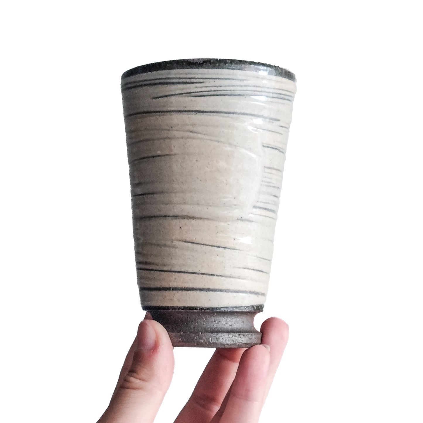 Brushed Shigaraki Ware Hechimon Tumber Cup