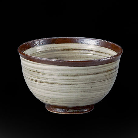 Tokiwa Brushed Powder Coated Donburi Bowl with Metal Rim