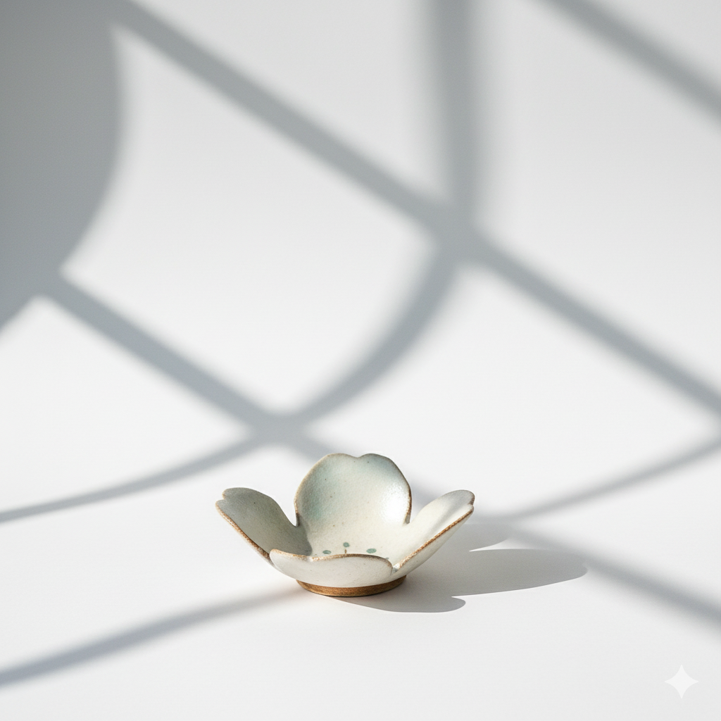 Flower Shaped Ceramic Side Dish