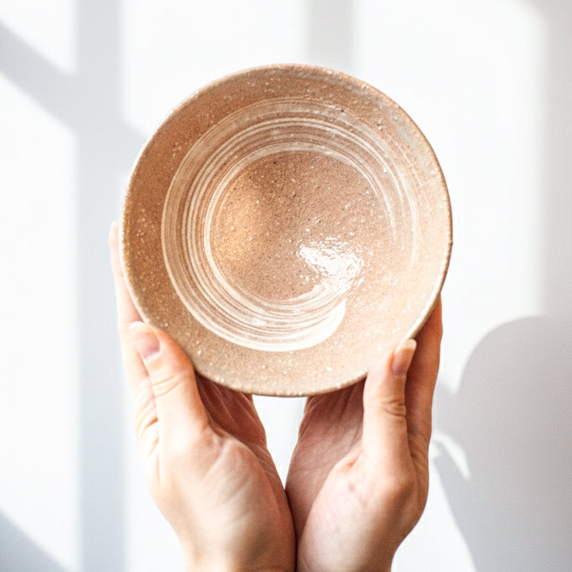 Shagaraki Ware Ensō Brushed Bowl