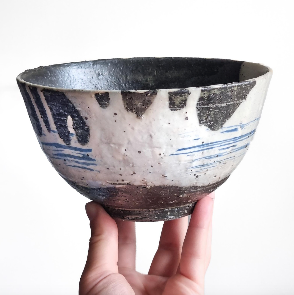 Shigaraki Ware Tidal Wave Bowl