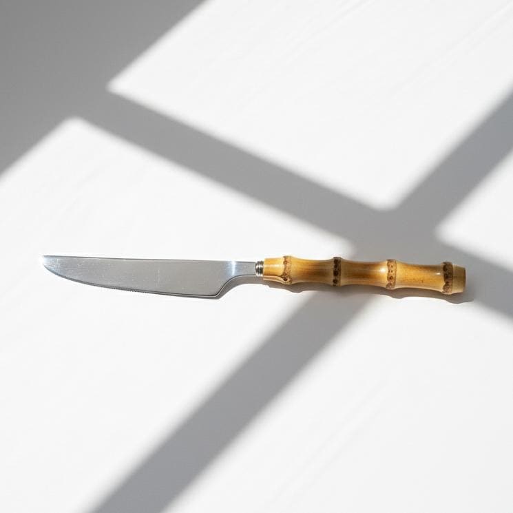 Natural Bamboo Handle Flatware Cutlery