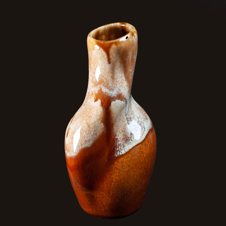 Molten Lava Drip Glaze Kad Yak Vintage Vase | Israel, Mid-century 1970s
