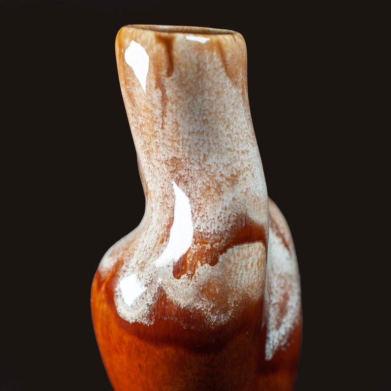Molten Lava Drip Glaze Kad Yak Vintage Vase | Israel, Mid-century 1970s