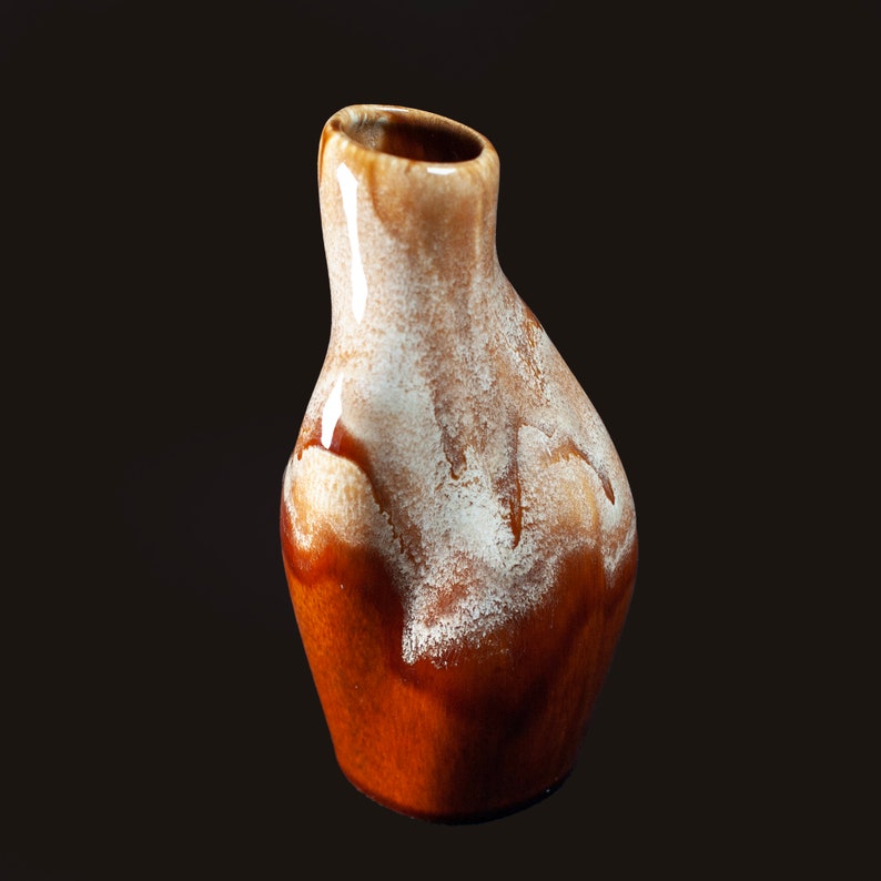 Molten Lava Drip Glaze Kad Yak Vintage Vase | Israel, Mid-century 1970s