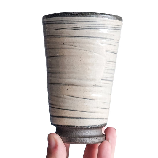 Brushed Shigaraki Ware Hechimon Tumber Cup