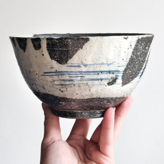 Shigaraki Ware Tidal Wave Bowl