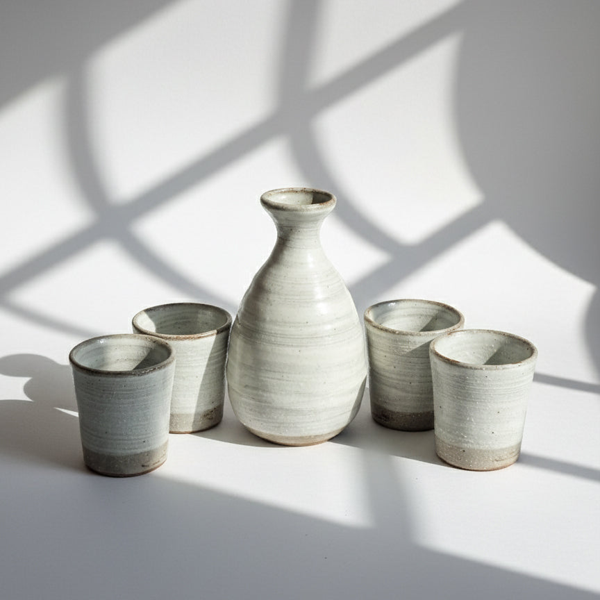 Hechimon Brushed Sake Set