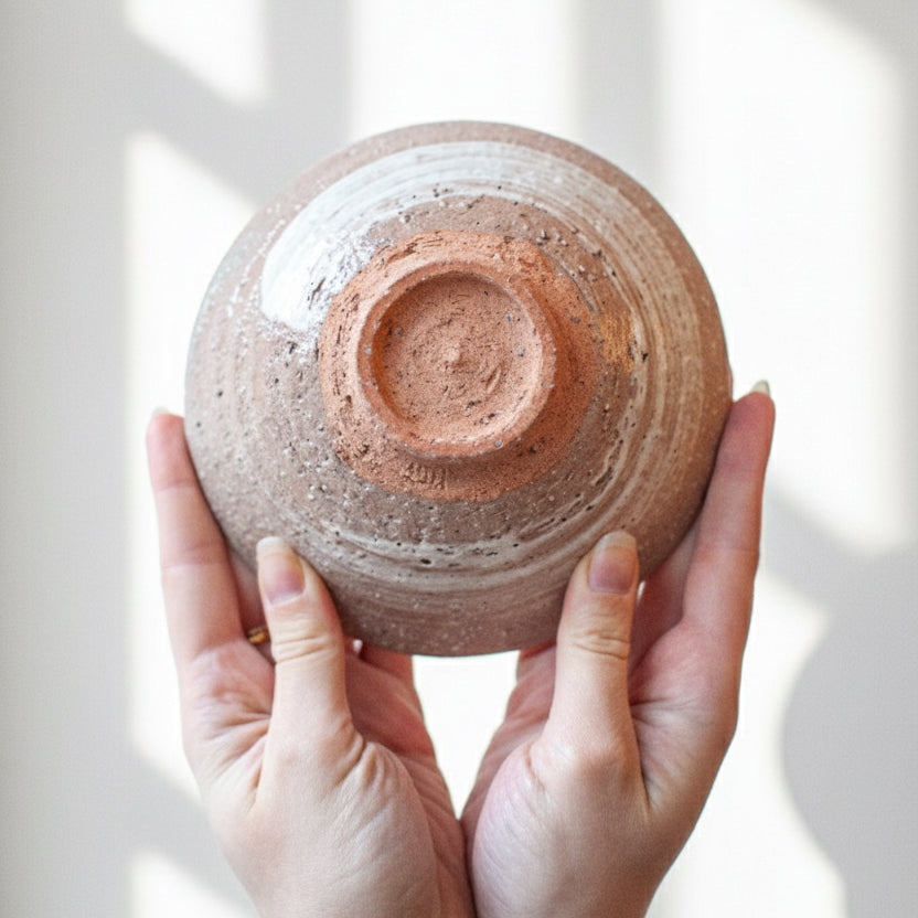 Shagaraki Ware Ensō Brushed Bowl