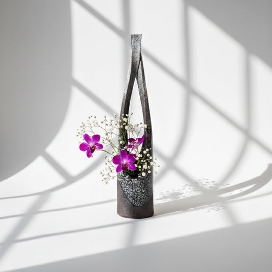 Shagaraki Ware Hechimon Flower Vase | Japan