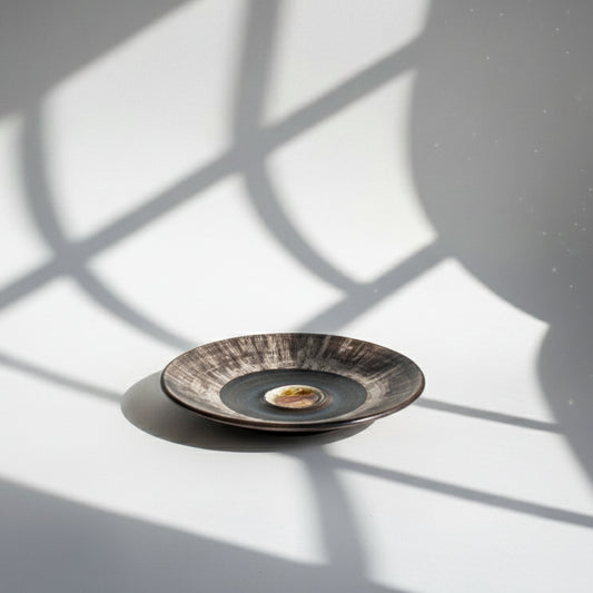 Orange Crackle Centre Plate [Rare]