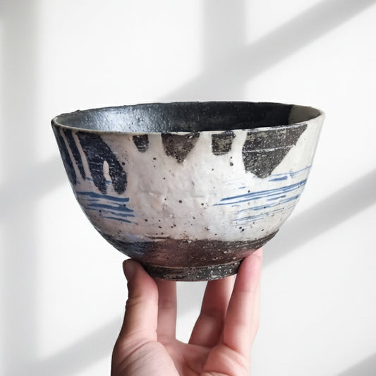 Shigaraki-ware Tidal Wave Bowl