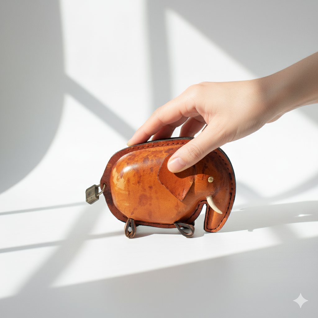 Vintage Kounoike Elephant Coin Bank | Japan