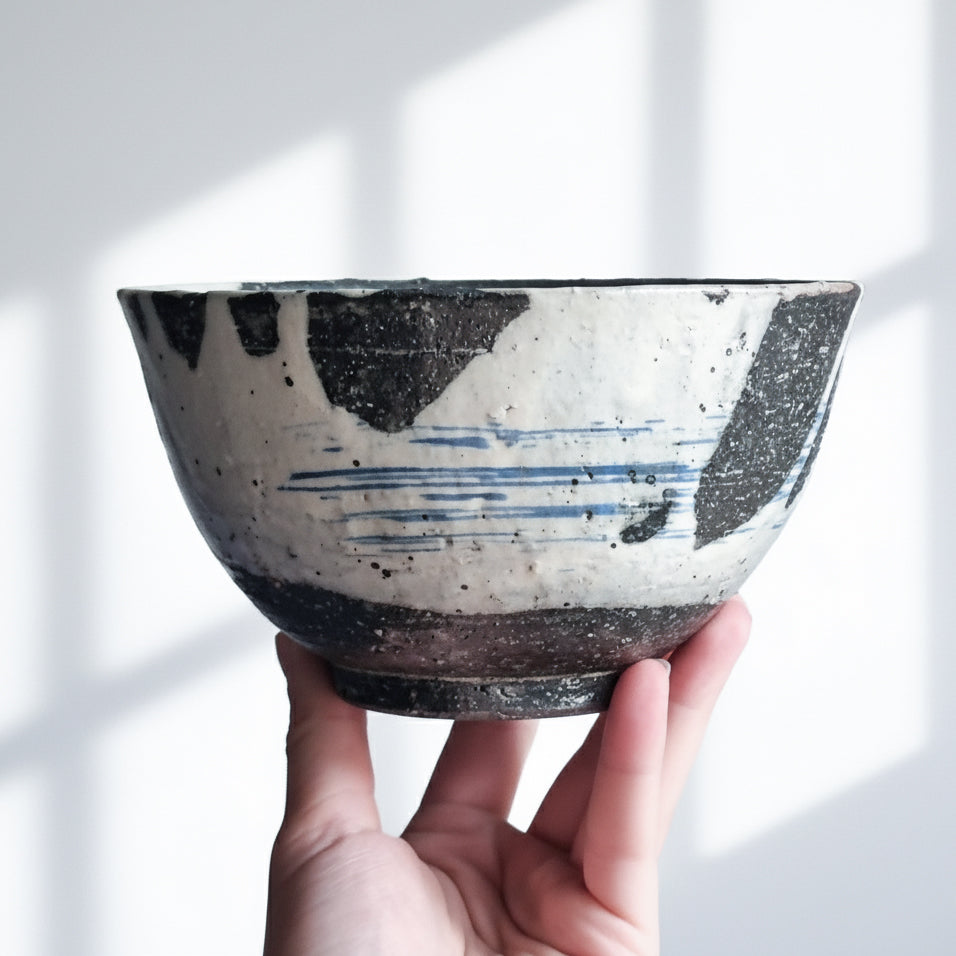 Shigaraki-ware Tidal Wave Bowl