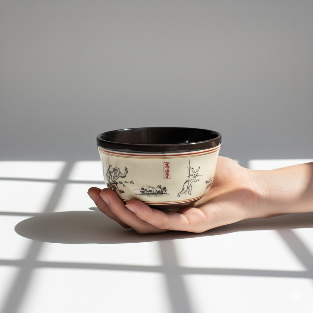 Hand Painted Horoscope Animal Matcha Bowl