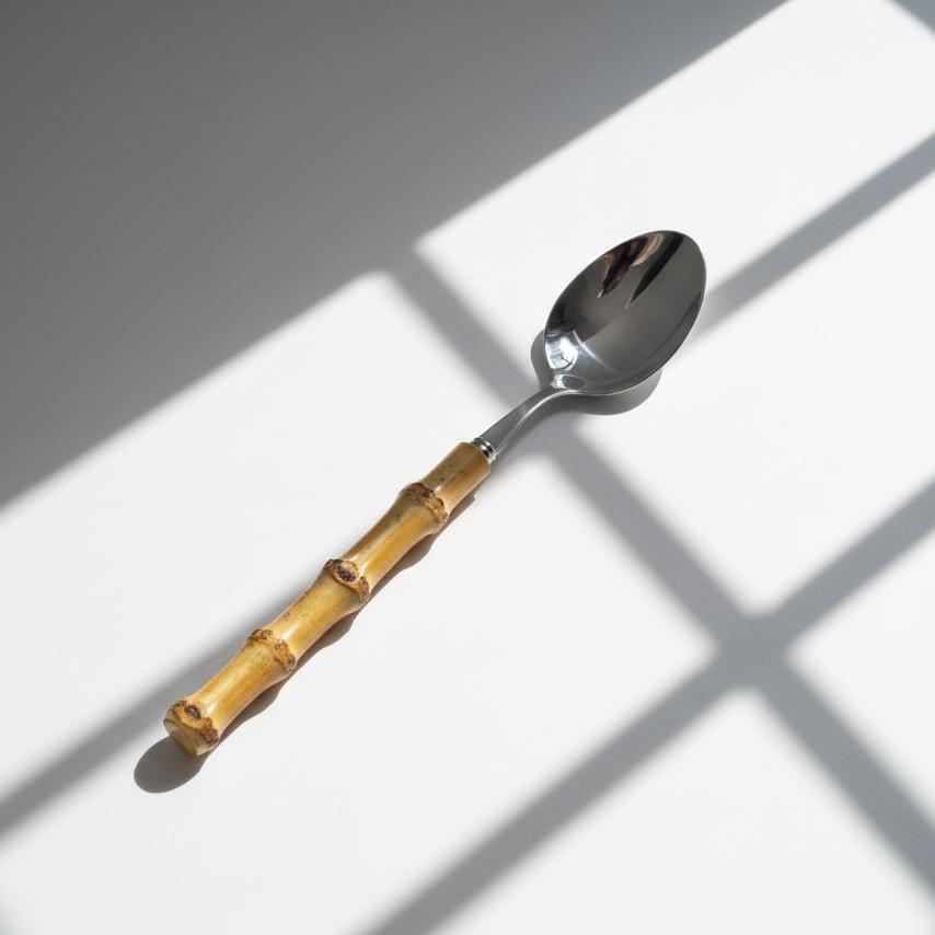 Natural Bamboo Handle Flatware Cutlery