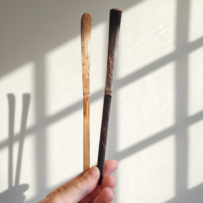 Natural Bamboo Matcha Scoop (Chashaku) – Japanese Tea Ceremony Tool