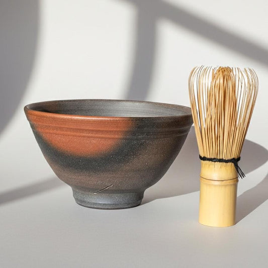 Handmade Bizen Ware Matcha Bowl, Japanese Tea Ceremony Chawan