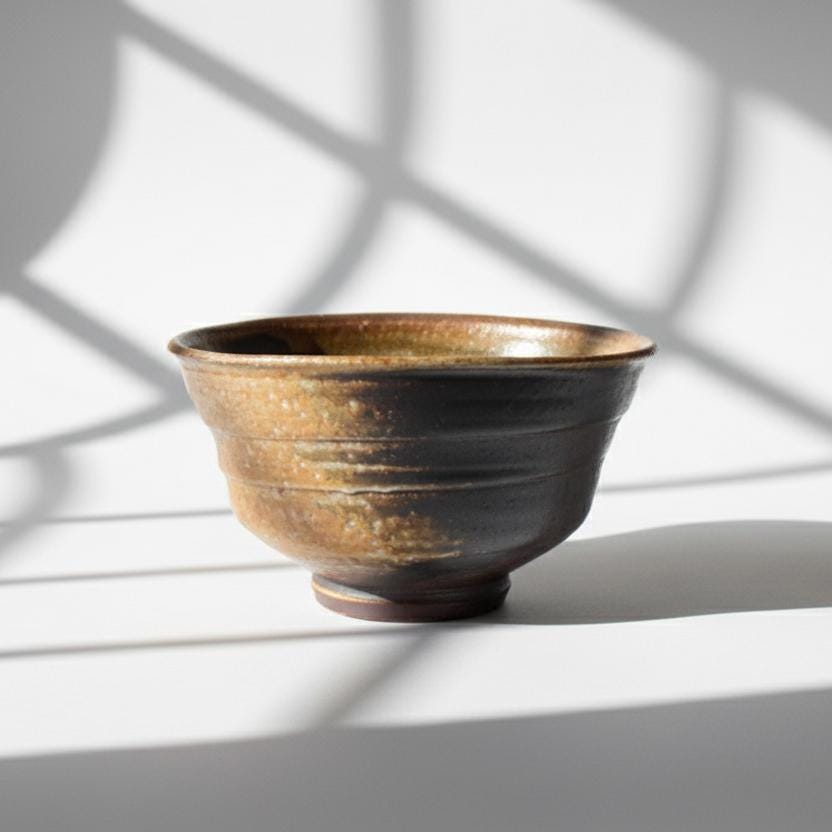 Authentic Bizen-yaki Matcha Bowl | Handcrafted Japanese Chawan | Wabi-Sabi Wood-Fired Tea Ceremony Bowl | Unglazed Iron-Rich Stoneware