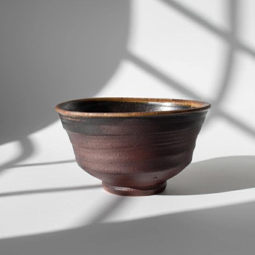 Authentic Bizen-yaki Matcha Bowl | Handcrafted Japanese Chawan | Wabi-Sabi Wood-Fired Tea Ceremony Bowl | Unglazed Iron-Rich Stoneware