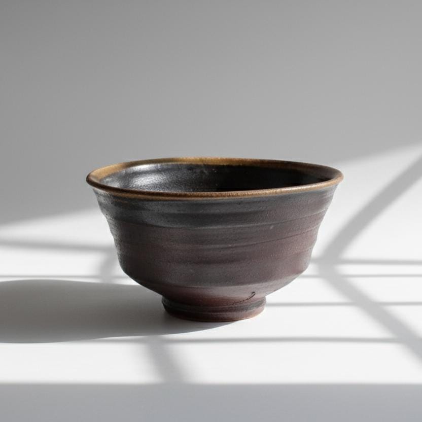 Authentic Bizen-yaki Matcha Bowl | Handcrafted Japanese Chawan | Wabi-Sabi Wood-Fired Tea Ceremony Bowl | Unglazed Iron-Rich Stoneware